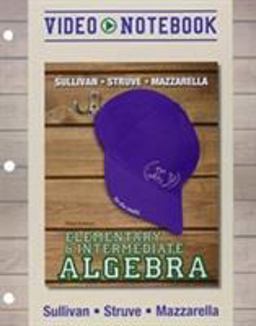 Video Notebook for Elementary and Intermediate Algebra