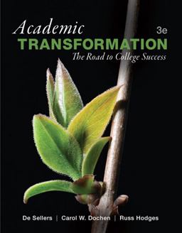 Academic Transformation The Road to College Success 3rd 9780321885722 Front Cover