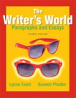 Writer's World Paragraphs and Essays 4th 9780321895127 Front Cover