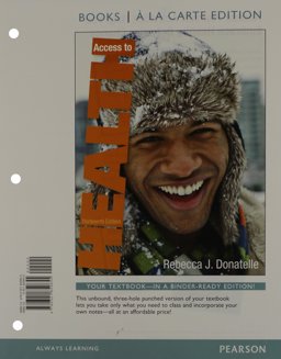 Access to Health, Books a la Carte Plus MyHealthLab with EText -- Access Card Package