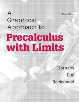 Graphical Approach to Precalculus with Limits 6th 9780321900821 Front Cover