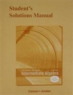 Student's Solutions Manual for Intermediate Algebra 4th 9780321912282 Front Cover