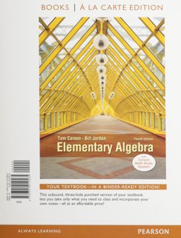Elementary Algebra, Books a la Carte Edition