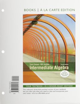 Intermediate Algebra, Books a la Carte Edition 4th 9780321912572 Front Cover