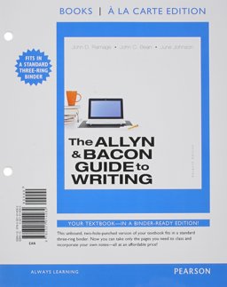 Allyn and Bacon Guide to Writing,the, Books a la Carte Edition