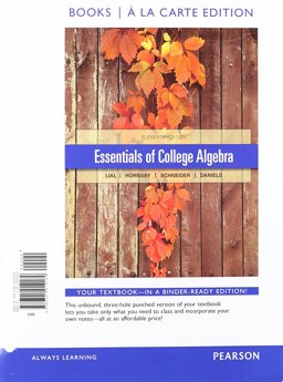 Essentials of College Algebra, Books a la Carte Edition Plus NEW MyMathLabwith Pearson EText -- Access Card Package