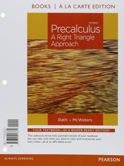 Precalculus A Right Triangle Approach, Books a la Carte Edition 3rd 9780321917331 Front Cover