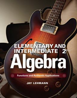 Elementary and Intermediate Algebra Functions and Authentic Applications 2nd 9780321922724 Front Cover