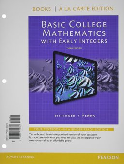 Basic College Mathematics with Early Integers, Books a la Carte Edition