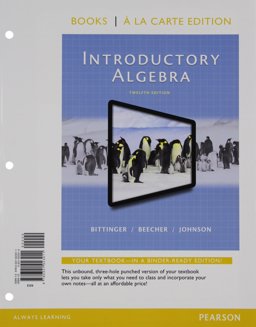Introductory Algebra, Books a la Carte Edition