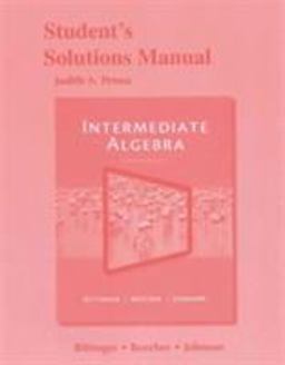 Student's Solutions Manual for Intermediate Algebra