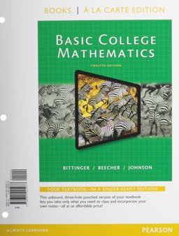 Basic College Math, Books a la Carte Edition