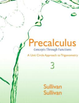 Precalculus Concepts Through Functions, a Unit Circle Approach to Trigonometry Plus NEW Mylab Math with Pearson EText -- Access Card Package 3rd 9780321926036 Front Cover