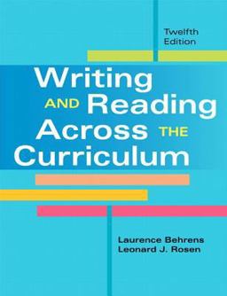 Writing and Reading Across the Curriculum with NEW MyCompLab -- Access Card Package