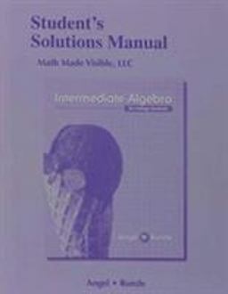 Student's Solutions Manual (standalone) for Intermediate Algebra for College Students