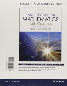 Basic Technical Mathematics with Calculus, Books a la Carte Plus MyMathLab Access Card Packge