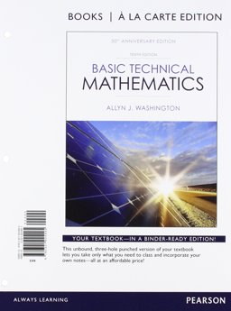Basic Technical Mathematics, Books a la Carte Edition Plus NEW Mylab Math with Pearson EText -- Access Card Package