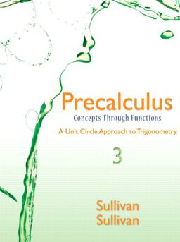 Precalculus Concepts Through Functions, a Unit Circle Approach to Trigonometry, Books a la Carte Edition 3rd 9780321930347 Front Cover