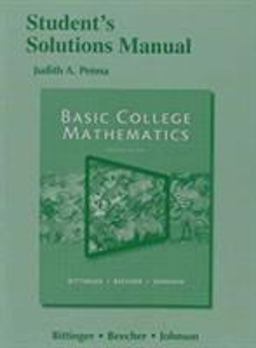 Student's Solutions Manual for Basic College Mathematics