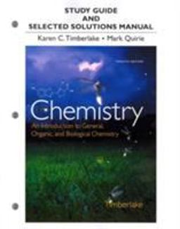 Study Guide and Selected Solutions Manual for Chemistry
