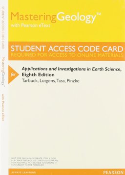Applications and Investigations in Earth Science