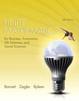 Finite Mathematics for Business, Economics, Life Sciences, and Social Sciences (Subscription)