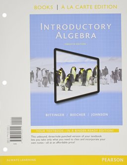 Introductory Algebra, Books a la Carte Edition, Plus MyMathLab -- Access Card Package