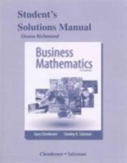 Student's Solutions Manual for Business Mathematics