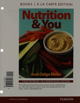 Nutrition and You, Books a la Carte Plus MasteringNutrition with MyDietAnalysis with EText -- Access Card Package