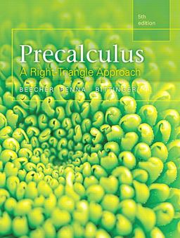Precalculus: A Right Triangle Approach  9780321969552 Front Cover