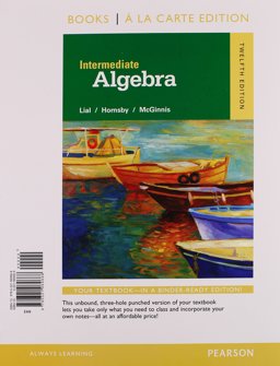 Intermediate Algebra, Books a la Carte Edition