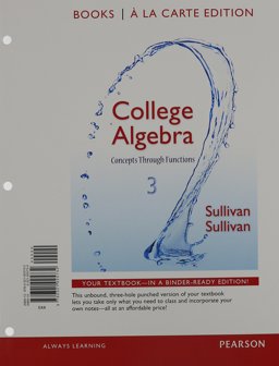 College Algebra Concepts Through Functions, Books a la Carte Edition Plus NEW MyMathLab -- Access Card Package 3rd 9780321979179 Front Cover