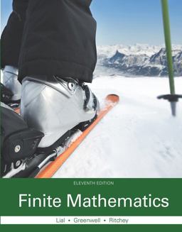 Finite Mathematics 11th 9780321979438 Front Cover