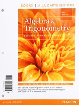 Algebra and Trigonometry, Books a la Carte Edition
