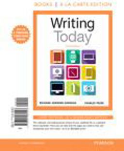 Writing Today, Books a la Carte Edition