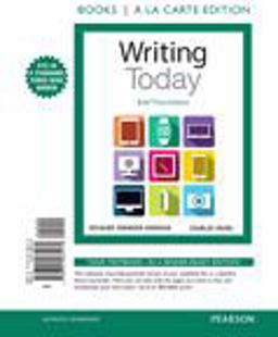 Writing Today, Brief Edition, Books a la Carte Edition