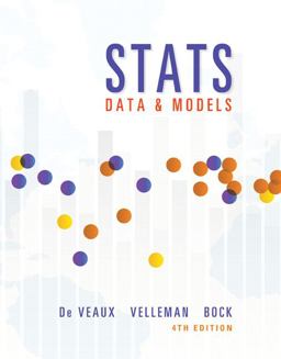 Stats Data and Models 4th 9780321986498 Front Cover