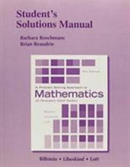 A Problem Solving Approach to Mathematics for Elementary School Teachers:  9780321990563 Front Cover