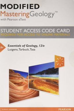 Modified Masteringgeology with Pearson Etext -- Standalone Access Card -- for Essentials of Geology
