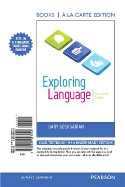Exploring Language, Books a la Carte Edition