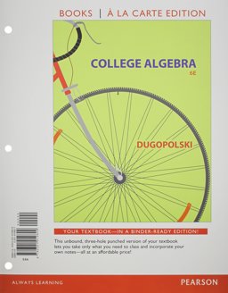 College Algebra, Books a la Carte Edition, Plus NEW Mylab Math-- Access Card Package