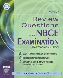 Mosby's Review Questions for the NBCE Examination  9780323031721 Front Cover
