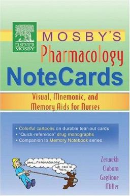 Pharmacology Notecards Visual, Mnemonic, and Memory AIDS for Nurses  9780323031912 Front Cover