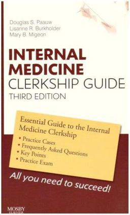 Internal Medicine Clerkship Guide 3rd 9780323045582 Front Cover