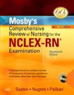 Mosby's Comprehensive Review of Nursing for NCLEX-RNÂ® Examination 19th 9780323053044 Front Cover