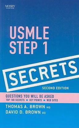 USMLE Step 1 Secrets 2nd 9780323054393 Front Cover