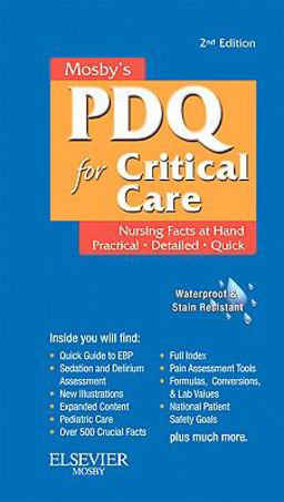 Mosby's Nursing PDQ for Critical Care 2nd 9780323074063 Front Cover