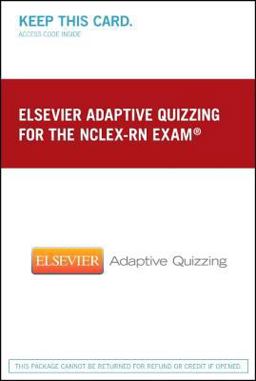 Elsevier Adaptive Quizzing for the NCLEX-RN Exam (36-Month) (Retail Access Card)