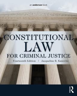 Constitutional Law for Criminal Justice 14th 9780323340489 Front Cover
