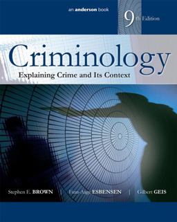 Criminology Explaining Crime and Its Context 9th 9780323356480 Front Cover
